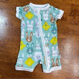 Little Sleepies Rad Rabbits Shorty sleeper outfit size 0-3 months